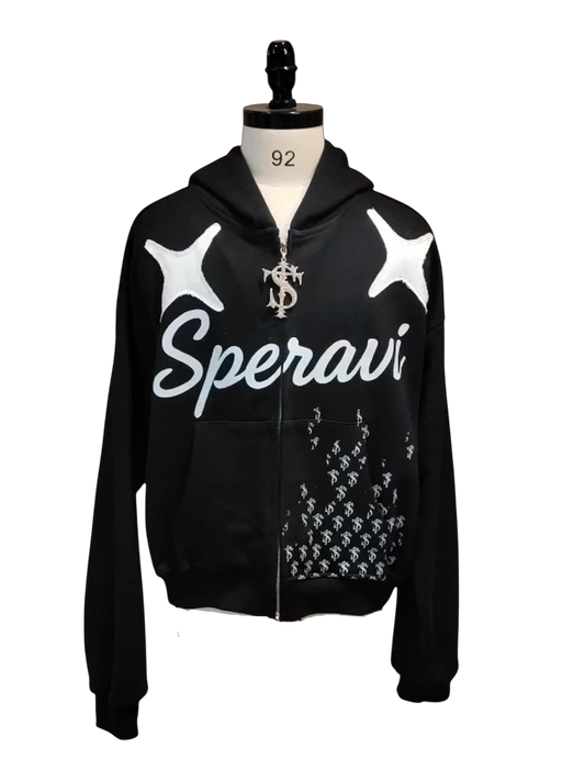 STARSTRUCK LOGO HOODIE BLACK