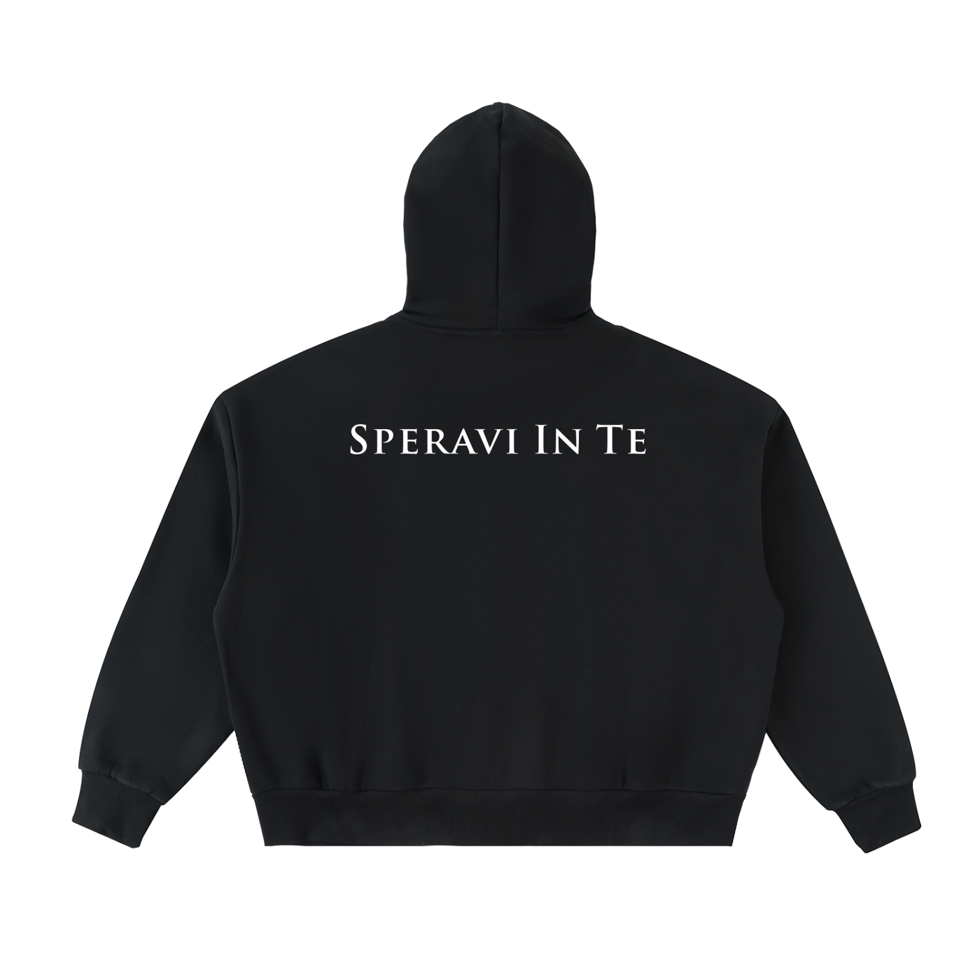 Cropped Full-Zip Boxy Logo Hoodie