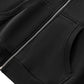 Cropped Full-Zip Boxy Logo Hoodie