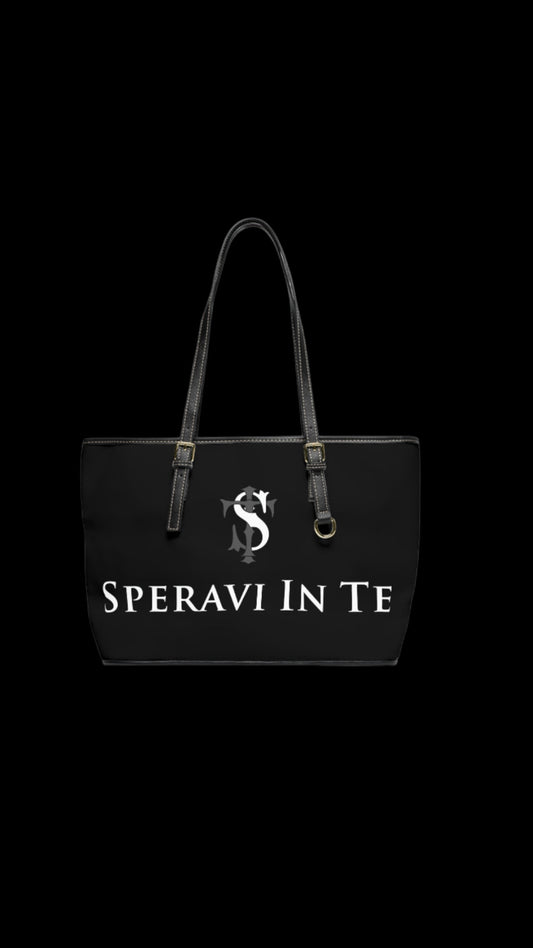 Speravi In Te  Leather Purse